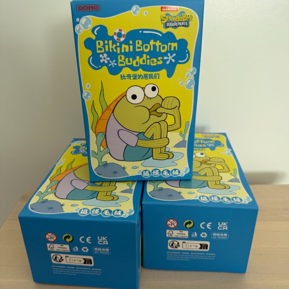 Pop Mart SpongeBob Bikini Bottom Buddies - Whimsical Plush Blind Box Cool Fish - Picture 2 of 4